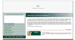 Desktop Screenshot of heeraenterprises.net